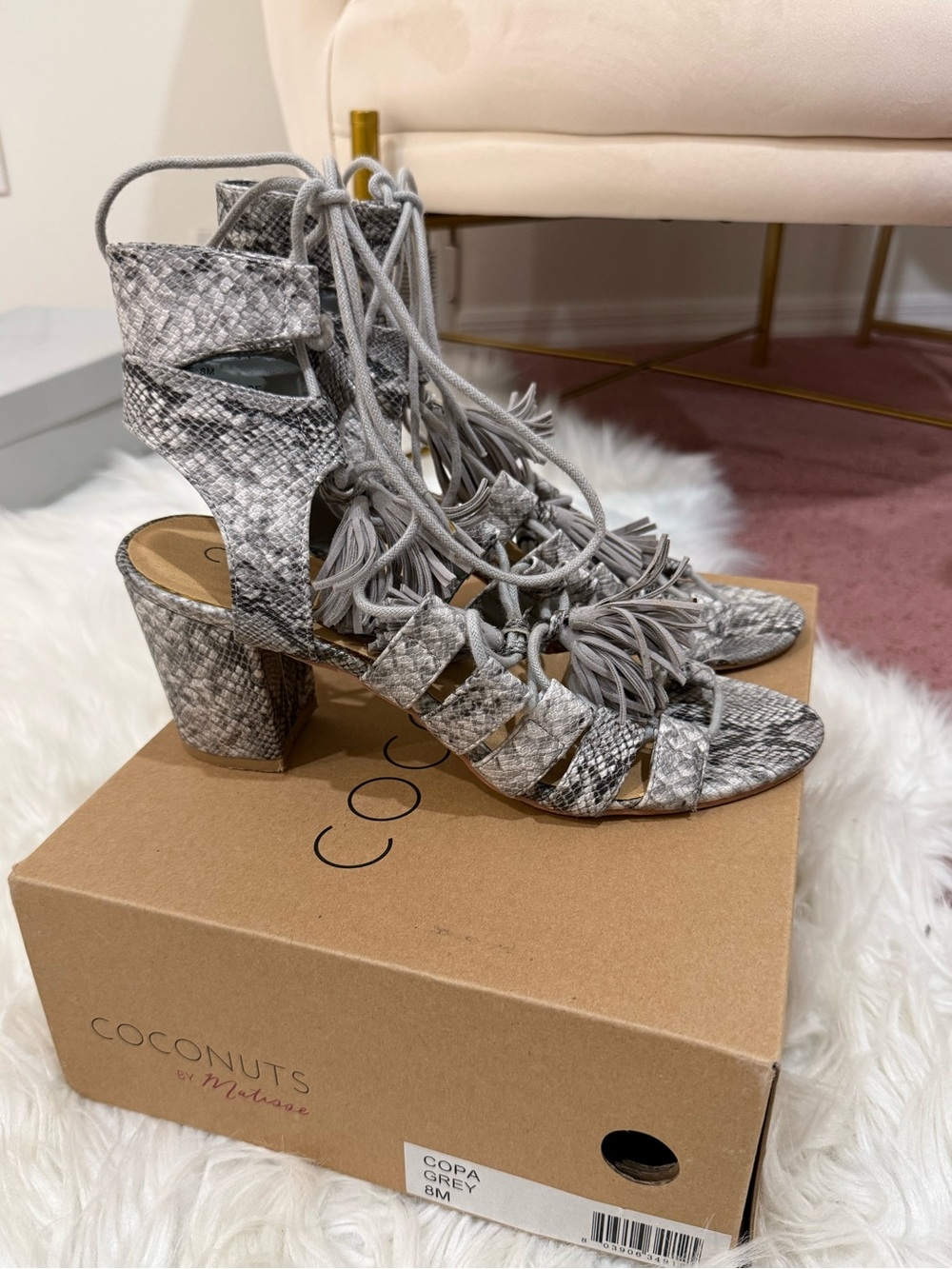 Coconuts by Matisse - Copa Lace-Up Tassel Block Heel Sandals